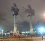 Salford Quays Cranes The Final Night